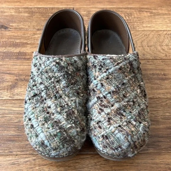 Sanita Professional Tilly Closed Multicolor Tweed Woven Clog Comfort Shoe Sz 38 - Picture 5 of 12